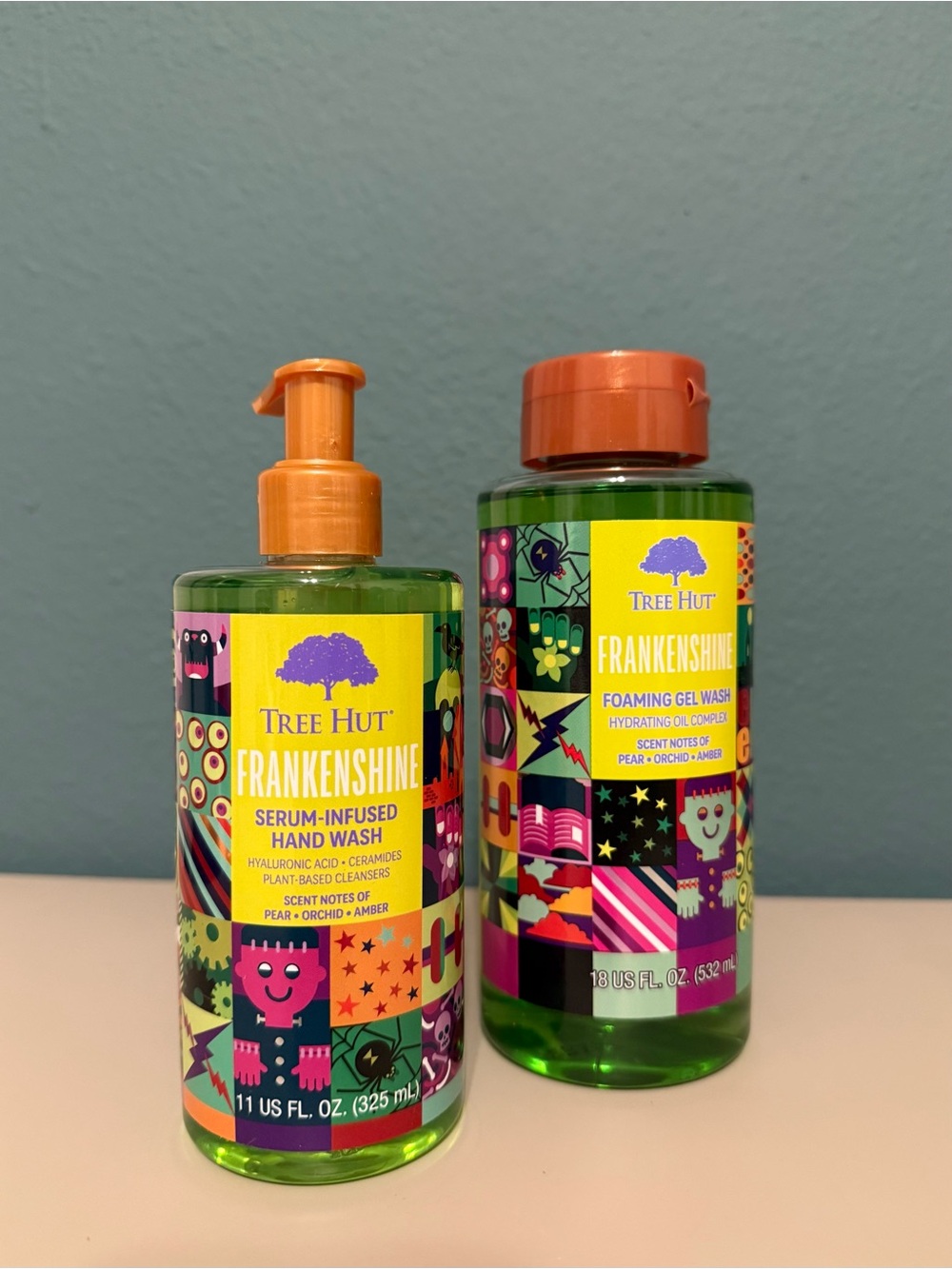 Tree Hut Frankenshine Set Body Wash Hand Soap Limited Edition NEW